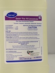 2 Pack Diversey Oxivir Five 16 One Step Disinfectant Concentrate 2.5L Exp. 11/26