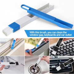 Black White Window Track Cleaner Set Groove Cleaning Brush Tools