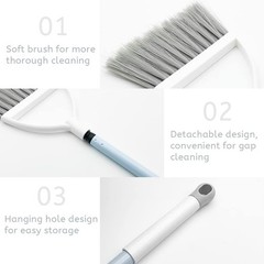 Small Broom and Dustpan Set, Household Mini White