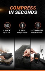 Vacuum Seal Bags for Clothing Travel – Lifetime Valve Warranty, Waterproof –