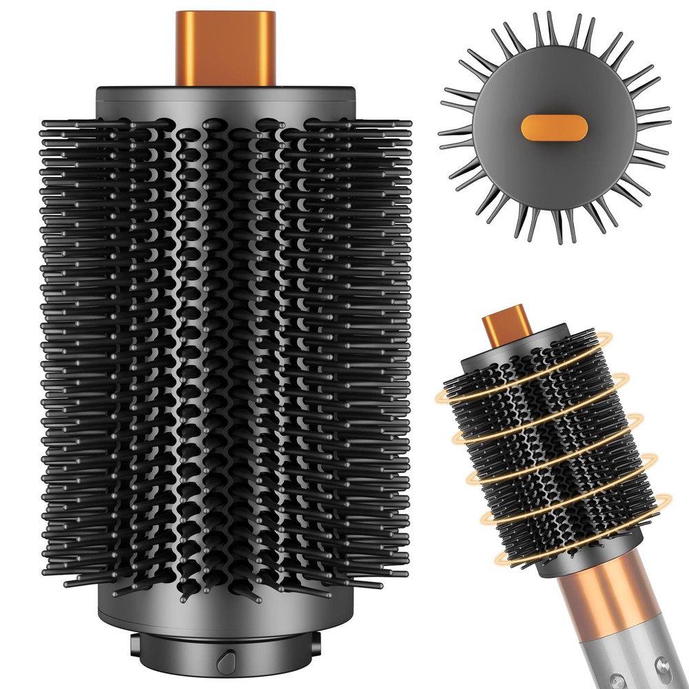 YTCHYYSK Upgraded Large Round Volumizing Brush Attachment for 3.3in, Gold
