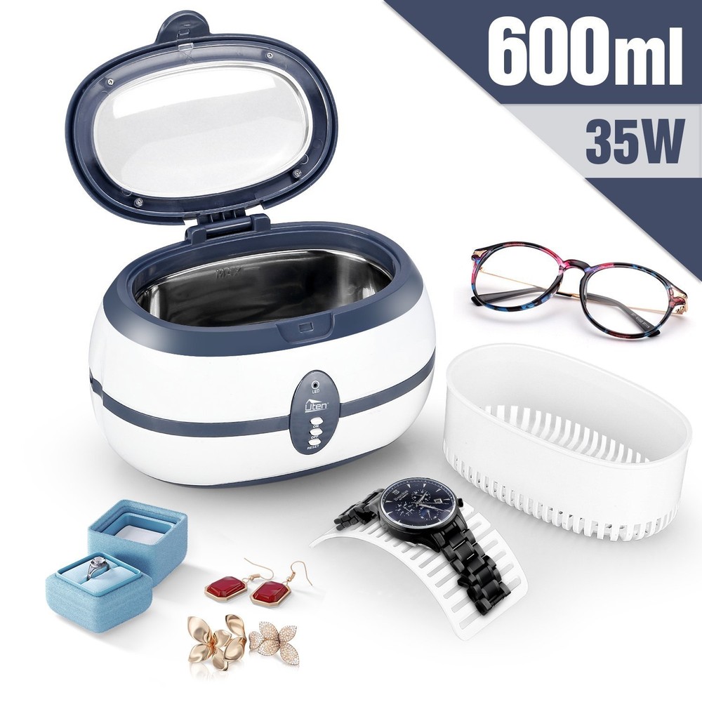 600ml Digital Ultrasonic Cleaner, Stainless Steel for Jewelry,Eyeglasses,Watches