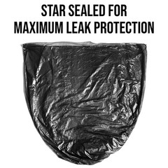 Aluf Plastics – RL-3036XH 20-30 Gallon Trash Can 100 Count (Pack of 1), Black