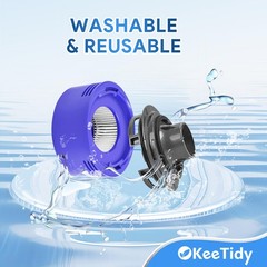 KeeTidy Post HEPA Filter Replacement & Motor Cover Compatible with 1+1 Pack