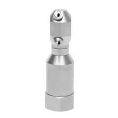 360° Rotating Spray Nozzle – 304 Stainless Steel, 50L/Min Flow High Pressur