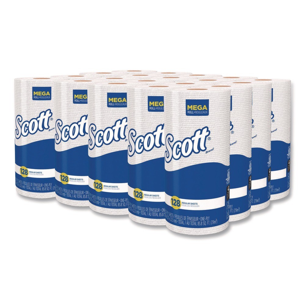 Scott 41482 1-Ply 11″ x 8.75″ Kitchen Roll Towels – White (20 Rolls/CT) New