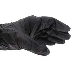 100 Pack PRO-SAFE Disposable Black Nitrile Gloves, 5 mil, Size 2X-Large