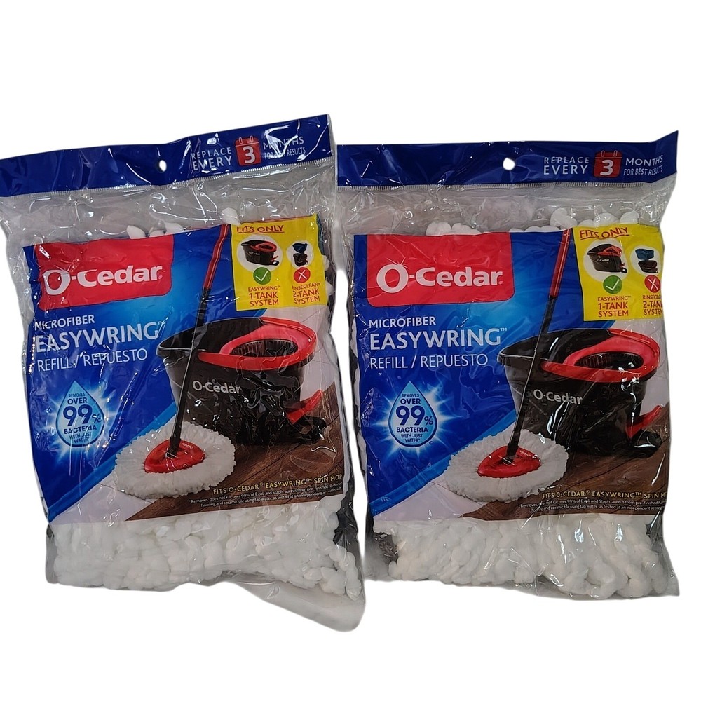 O Cedar Microfiber EasyWring Mop Refill Replacements cleaning