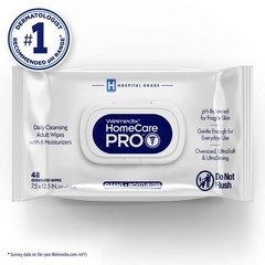 Welmedix Adult Bathing Wipes – Oversized No Rinse 48 Count (Pack of 1), White