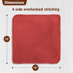 Nabob Wipers Shop Towels 50 Pack Cotton Rags Size 14″x14″ Commercial Grade (50 P