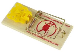 Snap Mouse Traps with Spring Action and Expanded Cheese-Shaped Trigger, Brown
