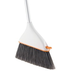 Superio Angle Broom Clip-On Dustpan Set Angle Shape To Reach Narrow Spaces.