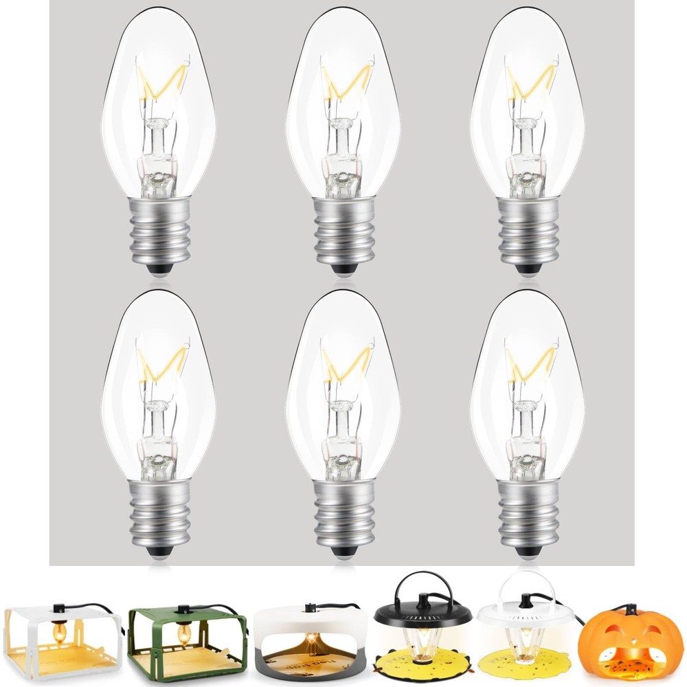 Jahy2Tech Original 6 Pcs Flea Trap Replacement Light Bulbs, Special for Brown