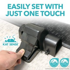 Kat Sense Covered Rat Trap & Chipmunk Trap, Prevents Accidental BLACK