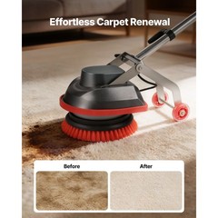 Uimoso Floor Scrubber Machine Cleaner with 3 Pads and Brushes for Polishing
