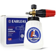 Foam Cannon for Pressure Washer, 1 Liter Bottle, 210 cubic inches, White, Red