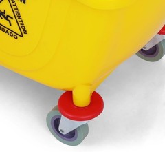 Heavy-Duty Yellow Mop Bucket with 50,000 Cycles Side Press Wringer – 26 Quart