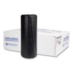 Inteplast Group Can Liners, 60 gal, 22 mic, 38×60″, 25 Bags/Roll, 6 Rolls/Carton