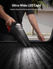 Cordless Car Vacuum: 7500Pa Suction, 6000mAh Battery, LED Light