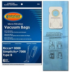 EnviroCare Replacement Micro Filtration Vacuum Cleaner Dust Bags white