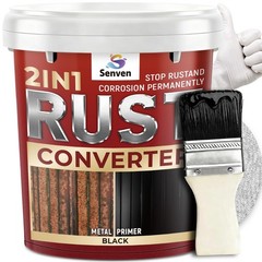 Rust Converter & Metal Primer 35 Oz Black Heat Resistant Paint for Automotive