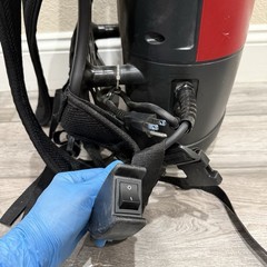 Sanitaire SC412 Type A Transport Commercial Backpack Vacuum w/ Hose Attachment
