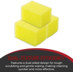 HI-TECH Do All Scrubber Sponge Large 3X5X3 Great for Auto Detailing and Home Use