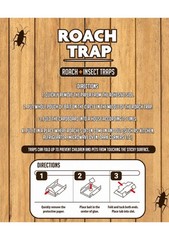 Roach Traps Indoor Sticky (18 Pack) – Glue for Roaches 18 Pack, Black