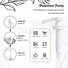 2 Pcs Glass Liquid Laundry Detergent Dispenser, Half 64oz, Black,transparent