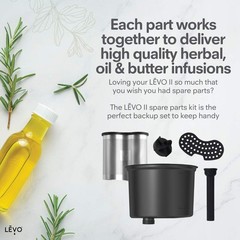 LĒVO II Spare Parts Kit – Includes Power Pod Herb Basket, Silicone Pod…
