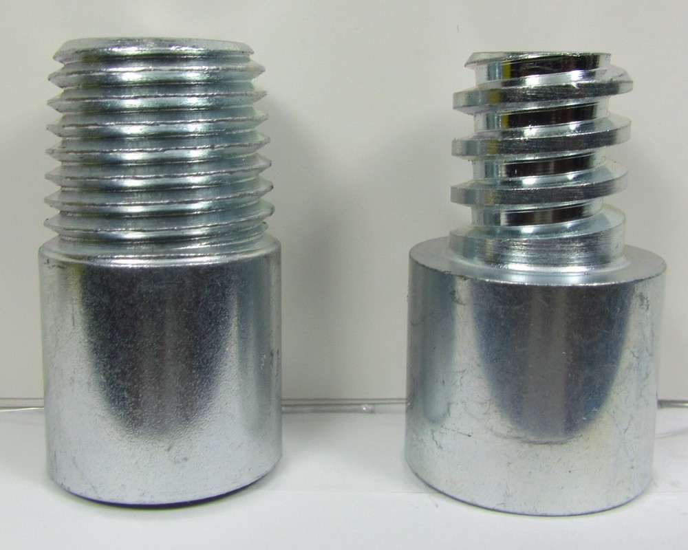 2 pcs – Pole Adapter – Euro to USA Threads & USA to Euro Threads Adapter – q2