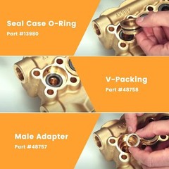 34262 Seal Kit for CAT Pumps 66DX 6DX Pressure Washer Pump 66DX30G1I 6DX40G1I