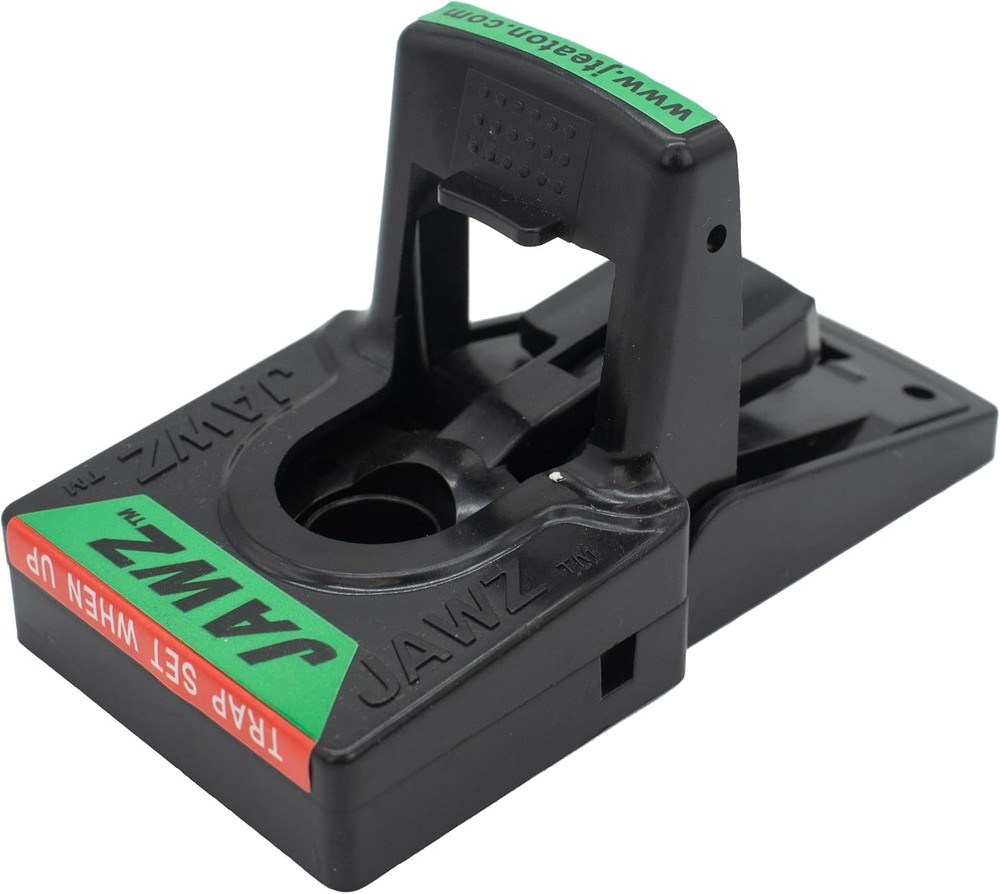 JT Eaton 409 Jawz Indoor Plastic Mouse Trap for Solid or Liquid Bait, Instant Ki