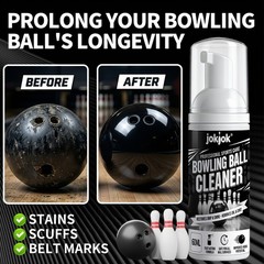 Bowling Ball Cleaner And Maintenance Kit, Portable Stain And Scuff Remover, Foam