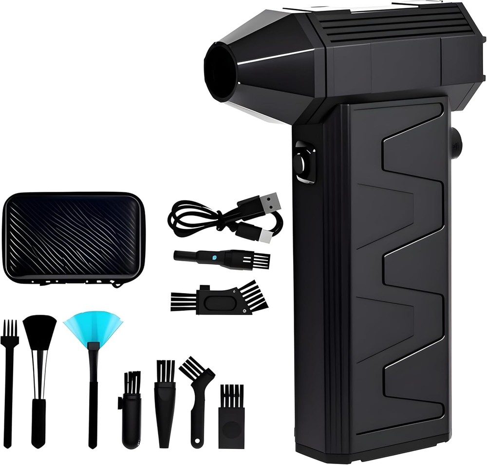 Mini Compressed Air Dry Blower Duster Electric Duster Cleaner Kit 200000RPM