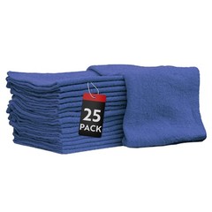 Nabob Wipers Blue Shop Towels 25 Pack, Lint-Free, 14×14 inches
