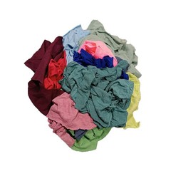 Color Knit T-Shirt 100% Cotton Cleaning Rags – 25 lbs. Box-Multipurpose Cleaning
