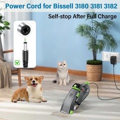 10V Pet Stain Eraser Charger Replacement Compatible with Bissell 3180 Power C…