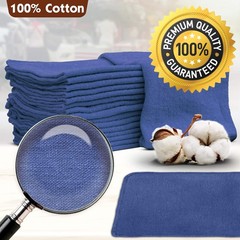 Auto Mechanic Shop Towels 100 Pack Bulk Rags 100% Cotton Commercial Grade Shop R