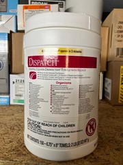 Clorox Healthcare 69150EA 6.75 in. x 8 in. Disinfectant Towel (150/Canister) New