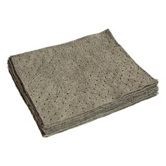 STARDUST SPILL PRODUCTS 2SDGPB Absorbent Pad,Universal,Gray,PK100 794Y45