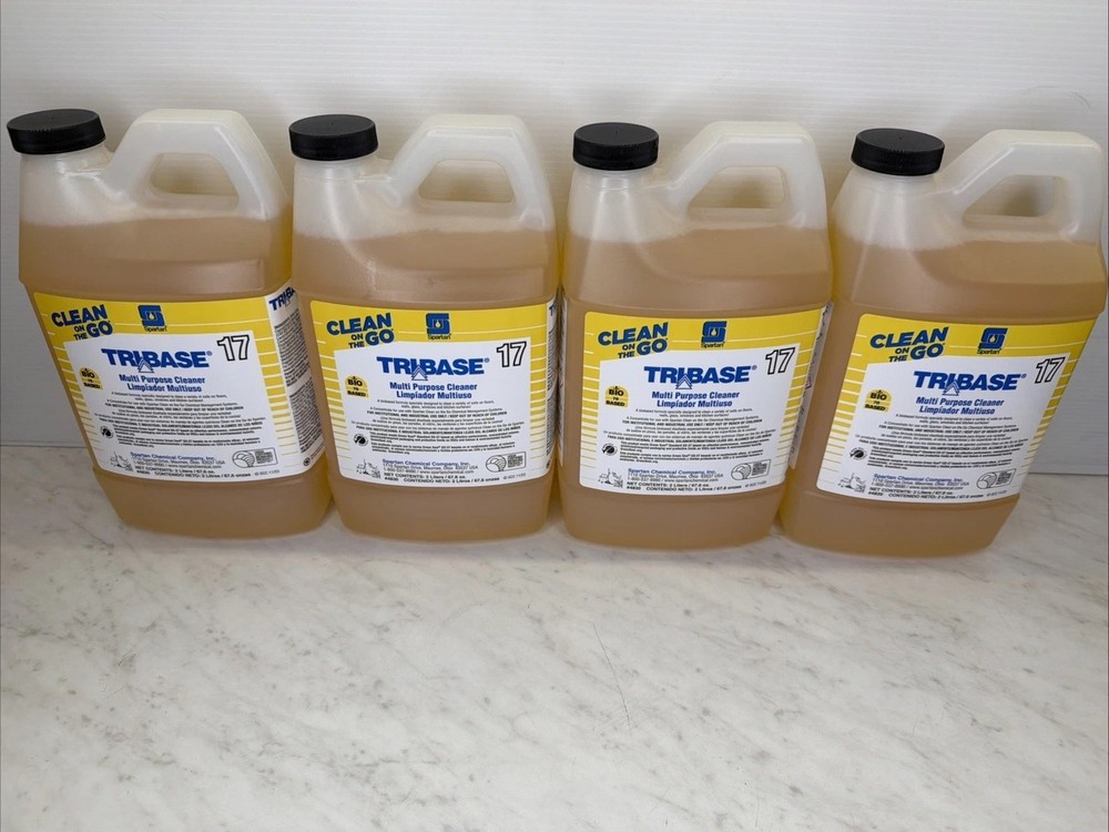 Spartan Clean on The Go 17 Tribase Multi-Purpose Cleaner, 2 Liter Bottle, 4 per