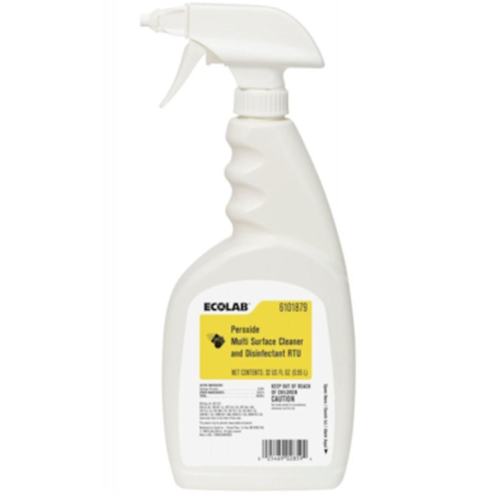 Ecolab Peroxide Multi-Surface Disinfectant Cleaner RTU 32 fl oz, 6 Pack