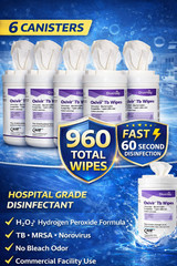 Diversey Oxivir Tb Disinfectant Wipes 960ct 6 Pack Hospital Grade 4599516