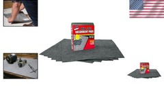 Oil and Grease Absorbent Pads – 15”x18” Grey, 6-Pack for Versatile Use