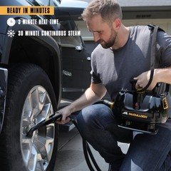 McCulloch MC1270 Portable Power Steam Cleaner, 30 Minute Runtime, 16 Accessor…