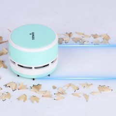 tenwin Mini Vacuum Cleaner, Portable Desktop Cordless, Handheld Green