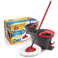 O-Cedar 148473 Microfiber EasyWring Spin Mop 12 W in. with Bucket