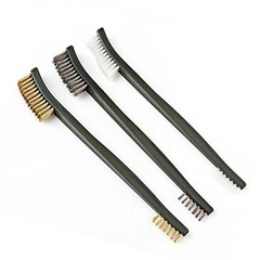 OriGlam Mini Wire Brush Set, Paint and Dirt Remover, Cleaning Welding Black