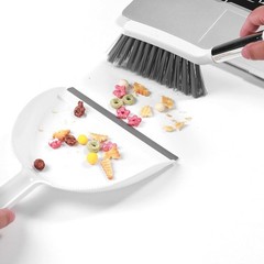 Mini Broom and Dustpan Set, Small Dust Pan and Brush Set with Handle Dustpan Tee